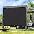 Artpuch Outdoor Pergola Shade Cover 13x21 FT Sun Shade Cloth with Grommets Black 90% UV Protection Canopy Patio Privacy Screen (Customized Available)
