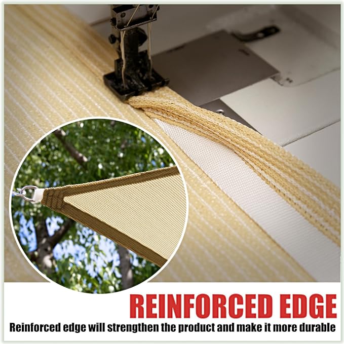 ColourTree TAPR1616 Custom Size 12' x 15' Turquoise Sun Shade Sail Canopy UV Block UPF50 Rectangle - Commercial Standard Heavy Duty - 190 GSM - 3 Years Warranty