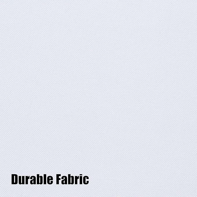 BONZER Outdoor Curtains for Patio Waterproof Thick Privacy Wide Grommet Light Filtering Outside Curtains for Porch Pergola Gazebo Deck, 1 Panel, 110W x 95L inch, White