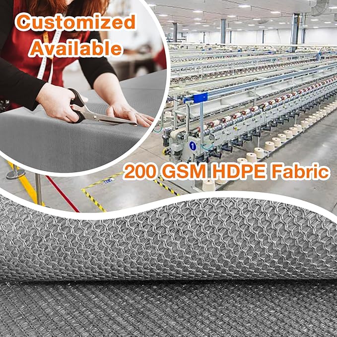 Artpuch Outdoor Pergola Shade Cover 7x23 FT Sun Shade Cloth with Grommets Light Grey 90% UV Protection Canopy Patio Privacy Screen (Customized Available)