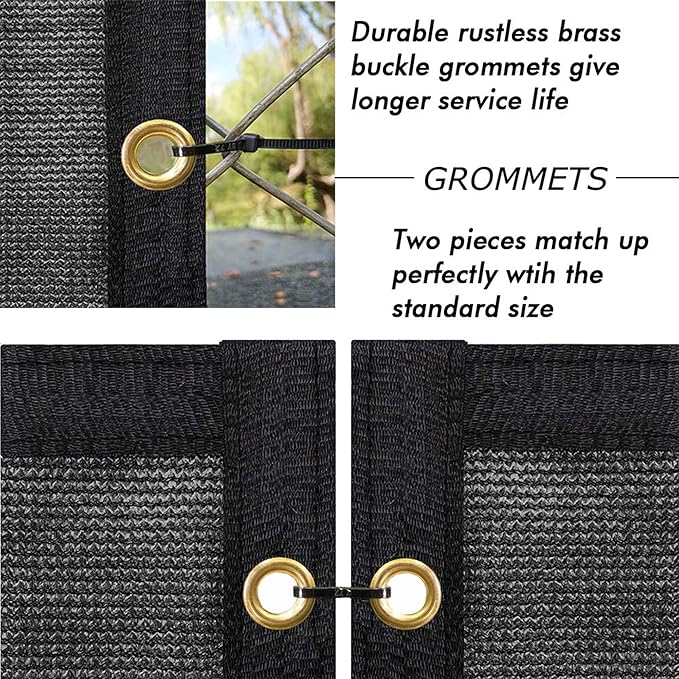 UPGRADE Privacy Fence Screen 3'x28' Black Outdoor 90% Visibility Blockage 170 GSM Mesh Shade Cover Panels for Backyard,Balcony,Home Decoration with Zip Ties,Customized Avaliable