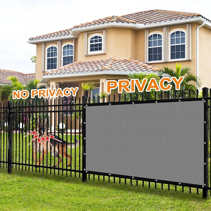 Artpuch 90% Sun Shade Cloth, 12 x 12 FT Pergola Shade Cover Canopy with Grommets, Sun Screen Fabric Tarp for Patio, Outdoor, Garden, Backyard, Light Grey