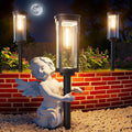 Solar Pathway Lights Outdoor Warm White 8-Pack Waterproof IP65, Auto On/Off Solar Powered Walkway Lighting for Driveway Yard Garden, Upgraded Landscape Lights Outside