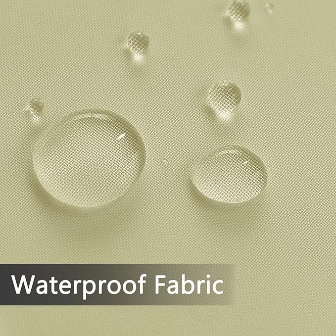 SpaceDresser Waterproof Outdoor Sheer Curtains for Patio - 2 Panels Rod Pocket Indoor Voile Sheer Curtain for Living Room,52W x 120L inch,Sage Green