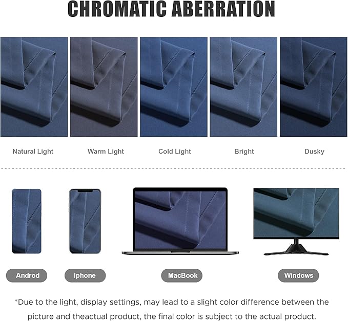 BONZER Outdoor Curtains for Patio Water Resistant Heavy Privacy Light Filtering Grommet Outside Curtains for Porch, Pergola, Gazebo, 1 Panel, 84W x 120L inch, Navy