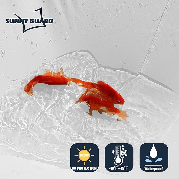 SUNNY GUARD Waterproof Sun Shade Sail 5'x5'x7.1' White Right Triangle UV Block Sunshade for Backyard Yard Deck Patio Garden Outdoor Activities and Facility(Customized)