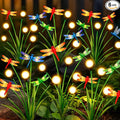 Solar Garden Lights Outdoor - 6 Pack Dragonfly Solar Swaying Light, Sway by Wind, Firefly Lights Outdoor Yard Patio Pathway Decoration, Big Bulb, High Flexibility Iron Wire & Realistic Dragonflies