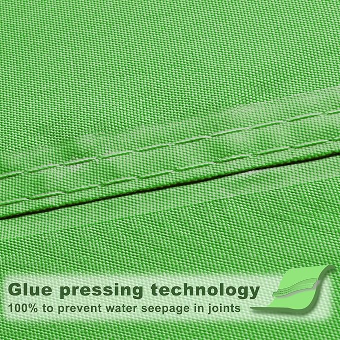 SUNNY GUARD Waterproof Sun Shade Sail 18'x18'x18' Lemon Green Triangle UV Block Sunshade for Backyard Yard Deck Patio Garden Outdoor Activities and Facility(Customized)