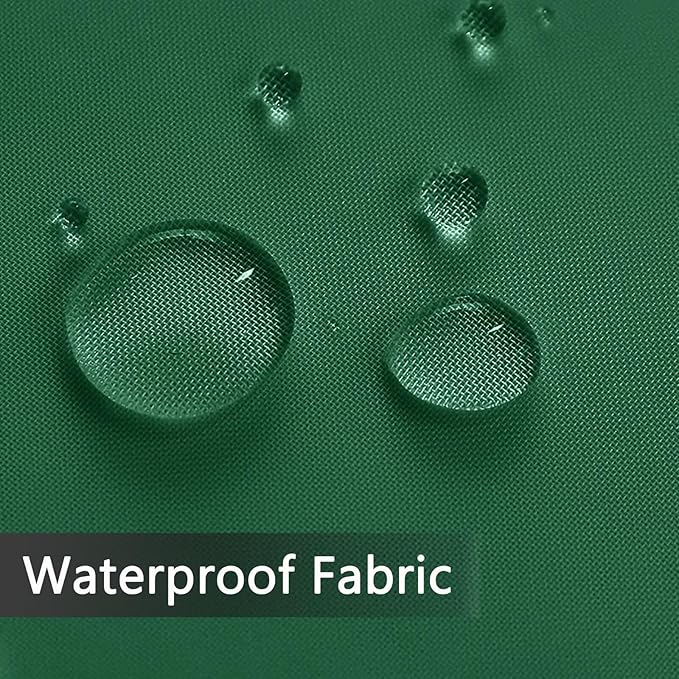 SpaceDresser Waterproof Outdoor Sheer Curtains for Patio - 2 Panels Rod Pocket Indoor Voile Sheer Curtain for Living Room,100W x 108L inch, Foliage Green