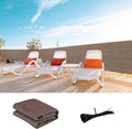 LOVE STORY Custom Size 3'x29' Brown Balcony Privacy Screen,UV Block Privacy Fence Screen,90% Shield for Outdoor Pool Garden Apartment Railing