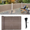LOVE STORY Balcony Privacy Screen, 3'x3' Deck Shield Screen Fence Cover,UV Protection and Weather-Resistant,3 FT Height for Deck, Patio, Backyard, Outdoor Pool, Porch, Railing, Brown