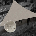 SUNNY GUARD Waterproof Sun Shade Sail 11'x11'x15.6' Taupe Right Triangle UV Block Sunshade for Backyard Yard Deck Patio Garden Outdoor Activities and Facility(Customized)