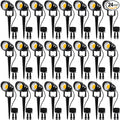 SUNVIE 24 Pack Low Voltage Landscape Lights LED 12W Landscape Lighting with connectors AC/DC 12V-24V Outdoor Spotlight IP65 Waterproof Tree Flag Lights Warm White Spotlights for Yard Garden Pathway