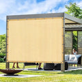 Artpuch Outdoor Pergola Shade Cover 4' X 16' Sun Shade Cloth with Grommets, 90% UV Protection Canopy Patio Privacy Screen (Customized Available) GN107, Wheat