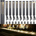 LEONLITE 10-Pack Low Voltage Landscape Pathway Lights, LED Bollard Path Lights, 3W Outdoor Landscape Lighting for Driveway, Garden, Aluminum, 12-15V AC/DC, IP65 Waterproof, 3000K Warm White, Black