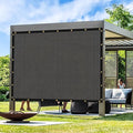 Artpuch Outdoor Pergola Shade Cover 13x14 FT Sun Shade Cloth with Grommets Dark Grey 90% UV Protection Canopy Patio Privacy Screen (Customized Available)