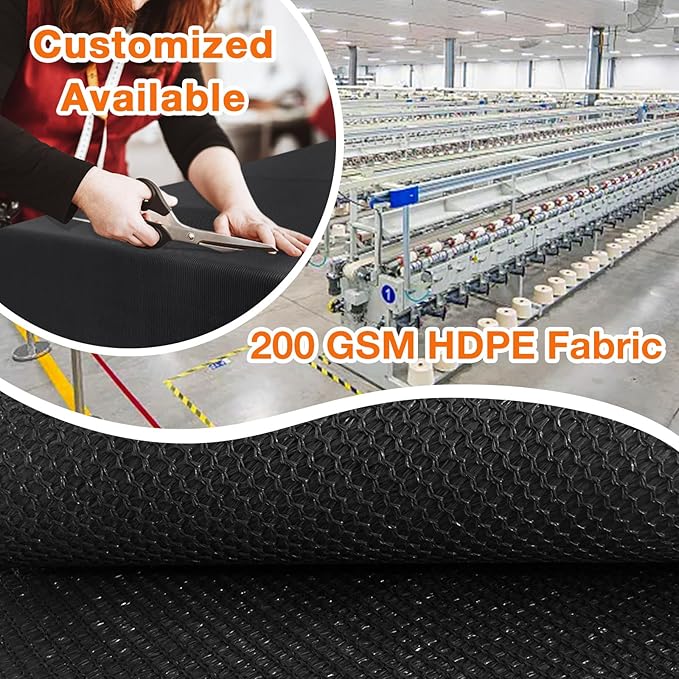 Artpuch Outdoor Pergola Shade Cover 20x24 FT Sun Shade Cloth with Grommets Black 90% UV Protection Canopy Patio Privacy Screen (Customized Available)