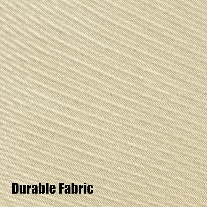 BONZER Waterproof Outdoor Curtains for Patio Porch Pergola Cabana Light Filtering Privacy Grommet Indoor Curtain Panels for Bedroom Living Room, 1 Panel, 54W x 120L inch, Cream