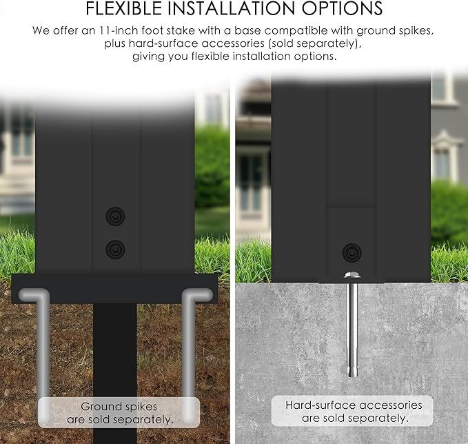 Kozyard 50" W x 48" H Outdoor Privacy Screens Aluminum Post, Air Conditioner Fence Panels, Pool Equipment Enclosure, Trash Can Screens Fence Kit for Outside Backyard Patio(Black/4Panels)