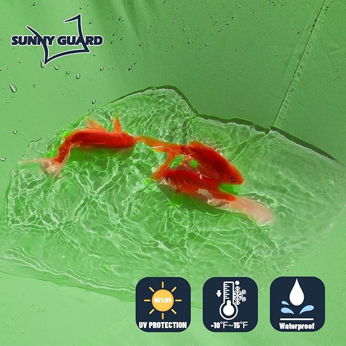 SUNNY GUARD Waterproof Sun Shade Sail 10' x 15' Lemon Green Rectangle UV Block Sunshade for Backyard Yard Deck Patio Garden Outdoor Activities and Facility(Customized)