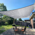 SUNLAX Sun Shade Sail 20' x 23' Silver Grey Rectangle Canopy Sail Shade Cover UV Block Permeable Sunshade Outdoor for Patio Backyard (We Make Custom Size)