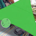 LOVE STORY Triangle 11'x11'x11' Waterproof Sun Shade Sail Canopy UV Block for Outdoor Patio Backyard Carport,Fruit Green(We Make Custom Size)