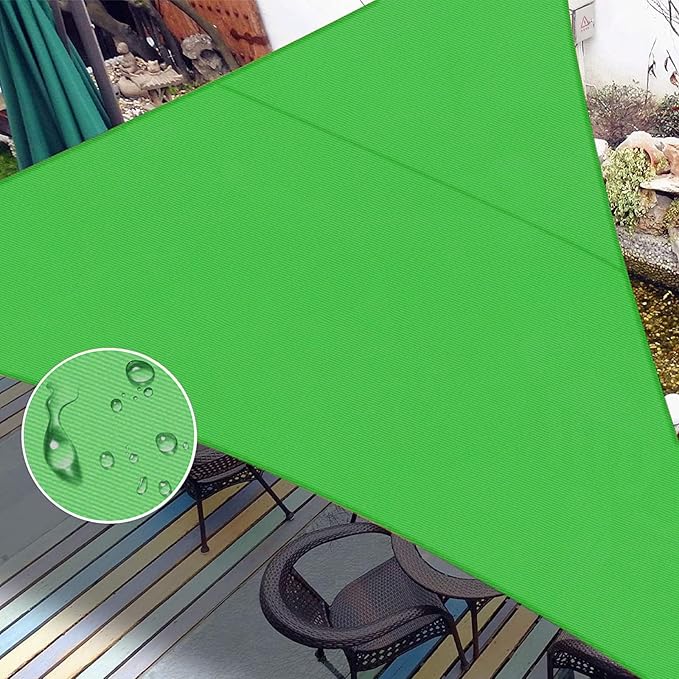 LOVE STORY Right Triangle 16'x16'x22.6' Waterproof Sun Shade Sail Canopy UV Block for Outdoor Patio Backyard Carport,Fruit Green(We Make Custom Size)