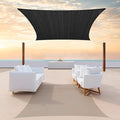 ColourTree TAPR1616 Custom Size 6' x 17' Black Sun Shade Sail Canopy UV Block UPF50 Rectangle - Commercial Standard Heavy Duty - 190 GSM - 3 Years Warranty
