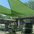 LOVE STORY Custom Size 10'x12'x15.6' Piquant Green Sun Shade Sail Right Triangle Sunshade Fabric Awning Canopy for Patio Backyard Carport Pergola (Customized)