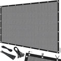 Artpuch 90% Sun Shade Cloth, 5 x 16 FT Pergola Shade Cover Canopy with Grommets, Sun Screen Fabric Tarp for Patio, Outdoor, Garden, Backyard, Light Grey