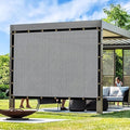 Artpuch Outdoor Pergola Shade Cover 5x21 FT Sun Shade Cloth with Grommets Light Grey 90% UV Protection Canopy Patio Privacy Screen (Customized Available)