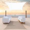 ColourTree TAPR1616 Custom Size 12' x 18' White Sun Shade Sail Canopy UV Block UPF50 Rectangle - Commercial Standard Heavy Duty - 190 GSM - 3 Years Warranty