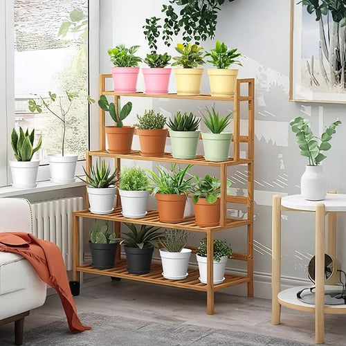 20 Pack 6 Inch Plant Pots with Drainage and Saucers, White Plastic Flower Pots for Indoor and Outdoor Plants, Stackable Nursery Planters for Houseplants and Herbs, Colorful