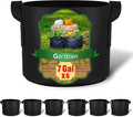 Gardzen 6-Pack 7 Gallon Grow Bags, Aeration Fabric Pots with Handles, Heavy Duty Cloth Pots for Plants