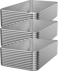 3 PCS Tall 4x2x1.5ft Galvanized Raised Garden Bed Outdoor, Metal Garden Bed for Vegetables, Above Ground Garden Box for Flower, Steel Raised Beds for Gardening