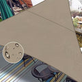 LOVE STORY Right Triangle 6'x8'x10' Waterproof Sun Shade Sail Canopy UV Block for Outdoor Patio Backyard Carport,Taupe(We Make Custom Size)