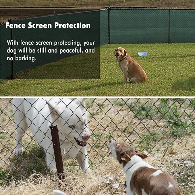 UPGRADE Privacy Fence Screen 3'x60' Dark Green Outdoor 90% Visibility Blockage 170 GSM Mesh Shade Cover Panels for Backyard,Balcony,Home Decoration with Zip Ties,Customized Avaliable