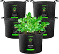 VIVOSUN 5-Pack 30 Gallons Grow Bags, Heavy Duty Thickened Nonwoven Fabric Pots with Handles
