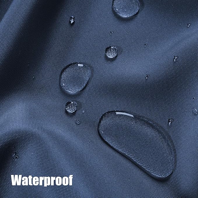 BONZER Outdoor Curtains for Patio Waterproof Thick Privacy Grommet Light Filtering Outside Curtains for Porch Pergola Gazebo Deck, 1 Panel, 54W x 120L inch, Navy