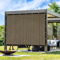 Artpuch Outdoor Pergola Shade Cover 11x11 FT Sun Shade Cloth with Grommets Mocha 90% UV Protection Canopy Patio Privacy Screen (Customized Available)