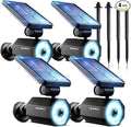 Bell+Howell Bionic Spotlight Motion Solar Spot Lights Outdoor Waterproof, Landscape Lights, Outdoor Solar Yard Lights Weather Resistant, Super Bright LED Lights, for Garden, Lawn As Seen On TV