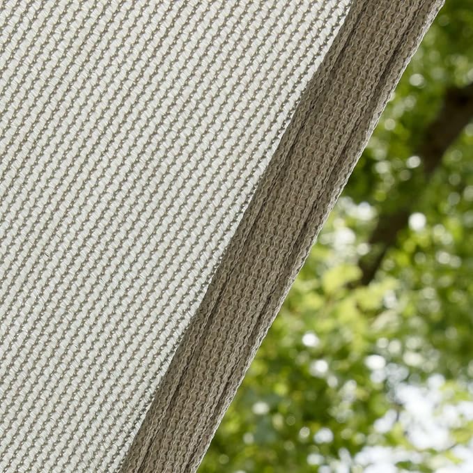 Amgo Custom Size 21' x 22' x 30.4' Grey Right Triangle Sun Shade Sail Order to Make Canopy Awning UPF50+ AGSLT, 95% UV Blockage, Water & Air Permeable, 200GSM Commercial Standard (We Customize)