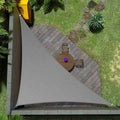 Amgo Custom Size 13' x 22' x 25.6' Gray Right Triangle Sun Shade Sail UPF50+ AGTAPRT12, Order to Make Canopy Awning, 95% UV Blockage, Water & Air Permeable, Commercial Standard (We Customize)