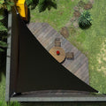 Amgo Custom Size 7' x 9' x 11.4' Black Right Triangle Sun Shade Sail Order to Make Canopy Awning UPF50+ AGSLT, 95% UV Blockage, Water & Air Permeable, 200GSM Commercial Standard (We Customize)
